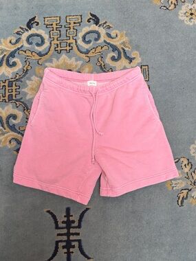 Wilfred Pink Cotton Drawstring Shorts